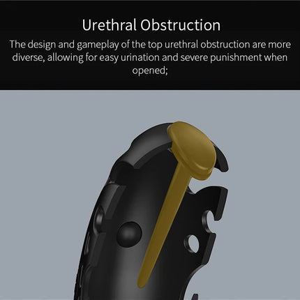 Intelligence Chastity Cage Men's Sm Conditioning Abstinence Plastic Penis Lock with Urethral Blockage Remote Control