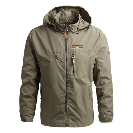 Men's Fantic Motor Logo Print 2026 Spring And Autumn Double-layer Zipper Hoodie Fashionable Jacket Mew Sports Coat Jacket