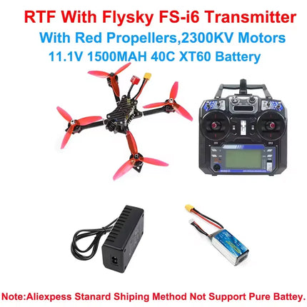 JMT DIY PNP RTF X220 5inch Racing FPV Drone 2205 2300KV Motor 2-4S ESC Flight Controller 1200TVL Camera V14 PRO ELRS Transmitter