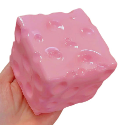 Kawaii Strawberry Milk Cheese Mochi Squishy 7cm Flour Fidget Squeeze Slow Rebound Stress Relief Toy Kids Adults Party Gifts
