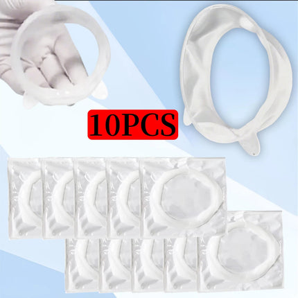10 Piece Dental Mouth Opener 3D Oral Lip Cheek Retractor O Shape Rubber Expander for Small Junior Dentistry Tools Set