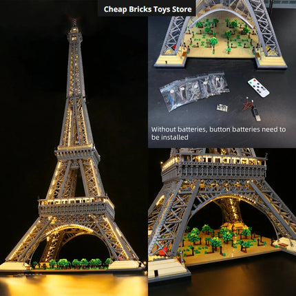 Cheapest 2026 Moc 1.49m 10001 Pcs Compatible Large Eiffel Tower Adults Birthday Christmas Gifts MOC Building Block Bricks