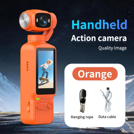 HD 4K Action Camera 180 Degree Rotatable For Vlog YouTube Tiktok Girls Record Life Video Recording Entry Portable Action Camera