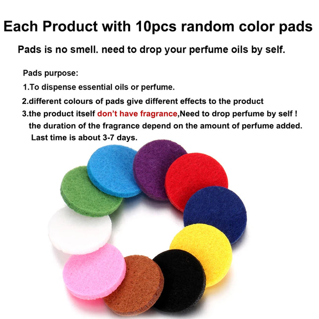 1pc Refillable Car Air Freshener Perfume Diffuser Clip, Auto Air Vent Car Interior Car Aromatherapy Diffuser With 10pcs Pads