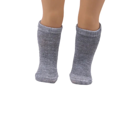 Pop Solid Color Striped Stocking For 18Inch American Doll&43Cm Reborn Baby Doll Clothes Accessories,Our Generation Girl's Toys