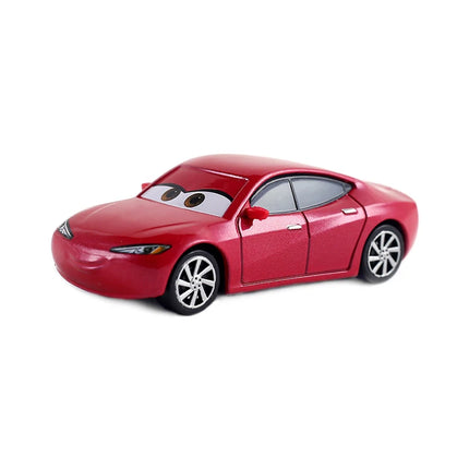 Mini Cars 3 2 Pixar Sheriff Lightning McQueen Lizzie Mater Sally Chick Hicks King Fritter Dinoco Diecast Metal Children Toy Gift