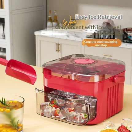Hot Food-grade Ice Cube Mold Bucket, Press-type Ice Cube Mold, Refrigerator Frozen Ice Cube Food Storage Box Tray