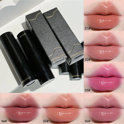 HERORANGE~ Low Saturation Light Lipstick Multi-purpose Stick Moisturizing White Natural Long-lasting Mirror Lipstick