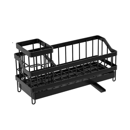 Dishwashing sponge kitchen holder rack organization Drill-free wall-mounted long brush drain racker display storage home use