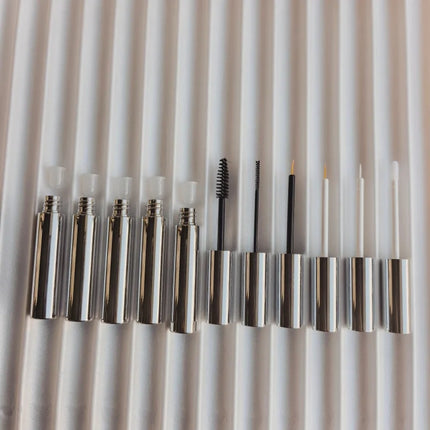 10/30/50/100pcs Empty 10ml Eyeliner Tube Silver Tube Mascara/Lipgloss / Eyelash Growth Liquid Tube Makeup Tool Wholesale