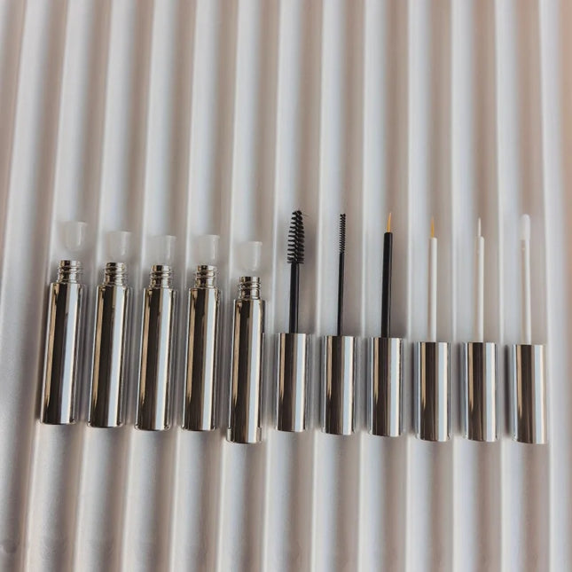 10/30/50/100pcs Empty 10ml Eyeliner Tube Silver Tube Mascara/Lipgloss / Eyelash Growth Liquid Tube Makeup Tool Wholesale