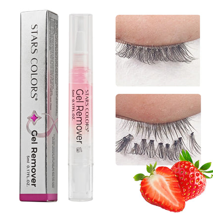 Eyelash remover pen  non irritating and alcohol free 5ml/0.17fl.oz  each easy to carry and use contain 3 flavor to choose