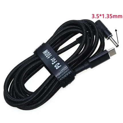 USB Type C to DC2.5*0.7 3.0*1.1 3.5*1.35 4.0*1.35 4.0*1.7 4.5*3.0 4.8*1.7mm Male Plug Converter USB-C PD Lure Charging Cable