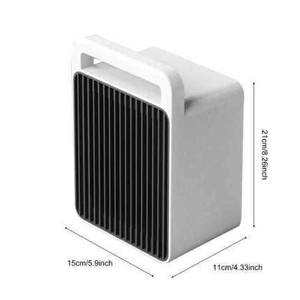 Portable Indoor Electric Space Heater 2 Heat Settings 900W PTC Ceramic Fast Warming For Home Office