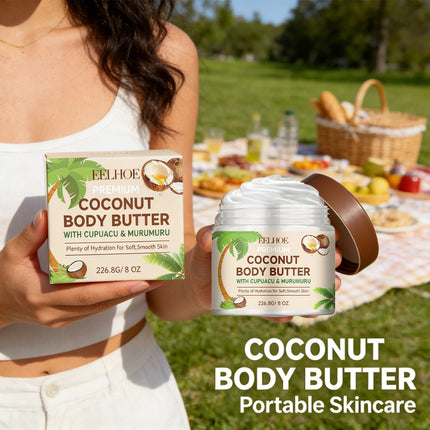 Coconut Moisturizing Body Lotion Soothing Skin Improving Skin Elasticity Reducing Dryness Long-Lasting Hydration Body Care Cream