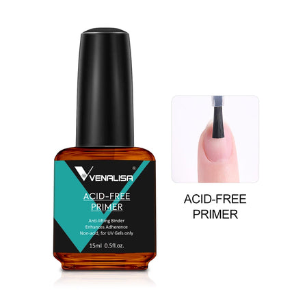 Venalisa 15ml Nail Prep Dehydrator Fast Air Dry Acid-Free Primer Bond Anti-off Prevention Long Lasting For Nail Gel Polish