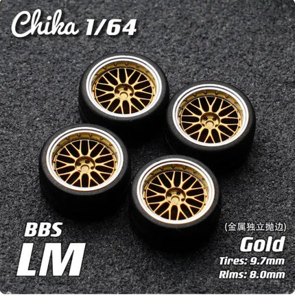 1/64 Chika Nabes Wheels or Brake Caliper 8.9mm 9.7mm 10.5mm Model Car Tires Rim Work S1 VSXX for 1:64 HW Tomy Mini GT Alloy Cars