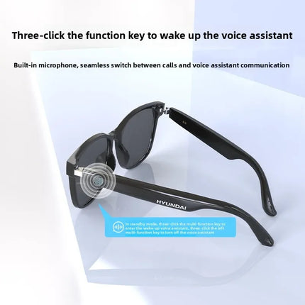 HYUNDAI HY-C8 Smart Glasses Bluetooth 5.4 Sunglasses Headset Built-in Mic, Outdoor Sport, AI translation, iOS/Android Compatible