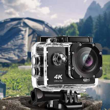 Ultra HD 4K Action Camera 30fps/170D Underwater Helmet Waterproof 2.0-inch Screen WiFi Remote Control Sports go Video Camera Pro