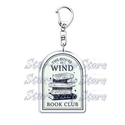 Acotar Books Keychain for Accessories Bag Rhysand Feyre A Court of Thorns and Roses Key Chain Ring Keyring Jewelry Fans Gifts