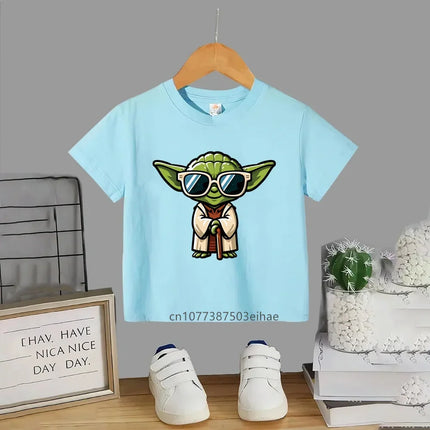 Comfortable and Luxurious Short-sleeved T-shirts for Boys and Girls - Lowest Discount. Cotton Star Wars Crewneck Printed T-shirt