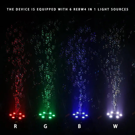 90W Bubble Machine RGBW Audience Stage Effect DJ Bubbles Spraying Moving Head Height 10-15M DMX512 for Wedding Club Disco Party
