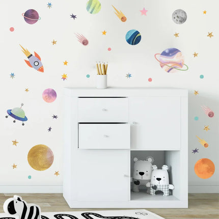 Star Rocket Star Children's Room Kindergarten Porch Home Room Decoration  Wall Decoration Wall Stickers  Wall Sticker Bedroom