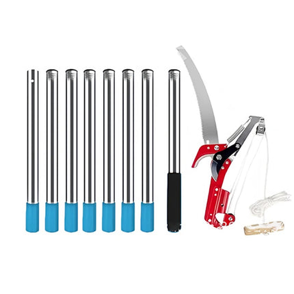 Garden High Branch Saw Manual Splicing Trimming Scissors Portable Adjustable Telescopic Saws Outdoor Aluminum Alloy Pruning Tool