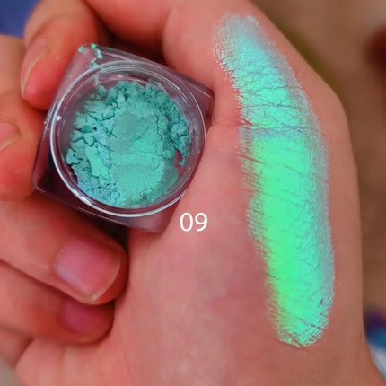 Colorful Chameleon Eyeshadow High Pigmented Multi Chrome Pigments Metallic Eye Shadow Pallete Eye Glitter Shiny Makeup Cosmetic