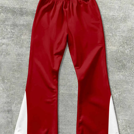 Y2k Flared Pants Men Loose 3D Print Trousers Casual Sweatpants Mid Waist Sporty Female Clothes Streetwear Hip Hop Vintage Pants