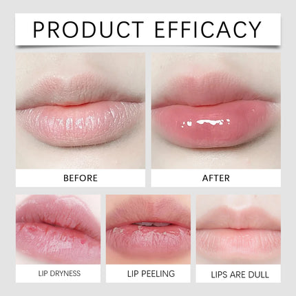 Glow Lip Serum Remove Dead Skin Fade Lip Lines Hydration Moisturizing Lip Balm Reduce Dry Anti-Dry Crack Increase Lip Elasticity