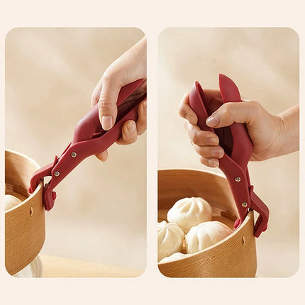 Hot Plate Gripper Clips Holder Tongs Bowl Holder Pot Clip For Moving Hot Plate Bowls Pizza Pan Air Fryer Microwave Oven