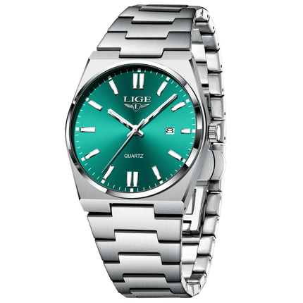 LIGE 2025 New Luxury Fashion Men's Watch Waterproof Luminous Date Quartz Watch Business Wristwatches Montre Pour Hommes Reloj