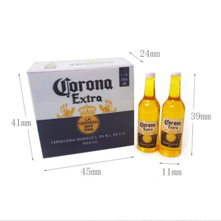 1:12 Dollhouse Mini Corona Beer Case Model 1Set Simulation Life Scene Decoration DIY Toy Accessory For Dollhouse