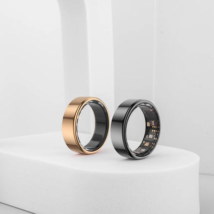 COLMI R02 Smart Ring Military Grade Titanium Steel Shell Health Monitoring IP68 & 3ATM Waterproof Multi-sport Modes