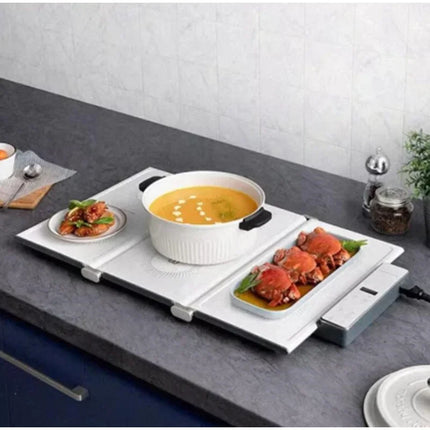 1PC Folding Hot Cutting Board Second Generation Home Multifunctional with Hot Pot Table Top Heating Insulated Dish Pad Square