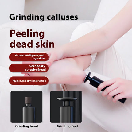 Electric Foot Grinder Aluminum Body Three-Stage Callus And Dead Skin Remover Foot Repair Tool for Charging