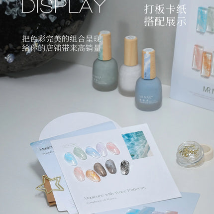 MR NAIL 10color Wave Gel Nail Halo dye Nail Art Bubble Hole Gel Rapid Smudging Special For Marble Wave Nail Art For Nail Salon