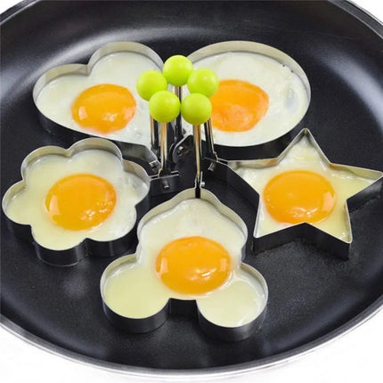 Stainless Steel Fried Egg Egg Mold Steel Fried Cooking Tools Kitchen Accessories Tools Kitchen Steel Egg Egg Shaper Omelette Mol