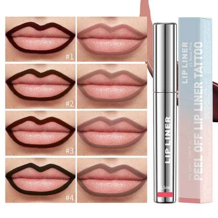 Peel Off Lip Liner Matte Lip Liner Peel Off Lipgloss Waterproof Velvet Lipline Red Brown Not Easy Fade Lipstick Cosmetic