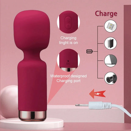 Powerful Mini Vibrator Dildos for Woman Wand for G-Spot Vibrator Women Clit Stimulator for Women Vagina Massager Adult Sex Toys