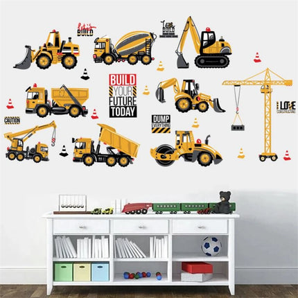 Disney Cartoon Car Lighting McQueen Wall Stickers For Kids Room Home Bedroom PVC Decor Cartoon Movie Mural Art Decals