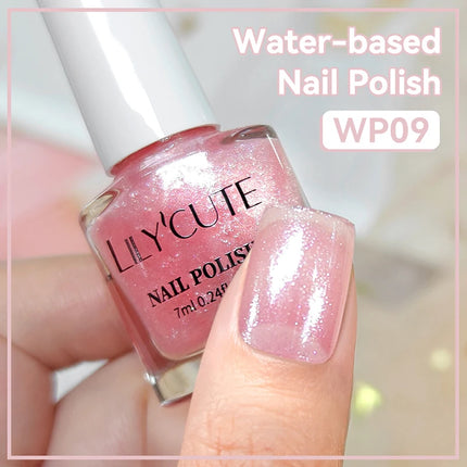 LILYCUTE 7ml Matte Nail Polish Velvet Effect Pearl Shell  Air Dry Nail Art Varnish No Need Lamp Manicure Glitter Nail Care Polis