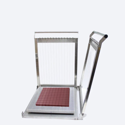 300*300mm Double Arm Manual Raw Chocolate Cutting Machine Slicer Stainless Steel Bar Cutter Dessert Candy Multi-size Cutting