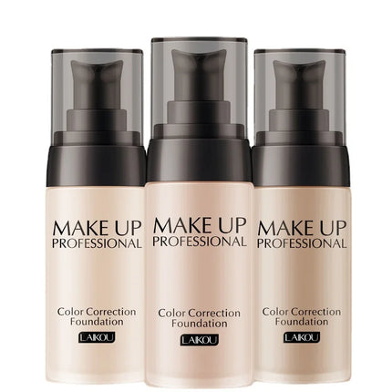 LAIKOU Foundation Concealer 40g Foundation Makeup Base Face Cream Liquid  Moisturizer Oil control Maquiagem  With MakeUp
