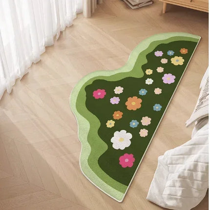 Irregular Shapes Rugs for Bedroom Home Thick Plush Rug Modern Style Living Room Decoration Carpet Fluffy Soft Bedside Floor Mat