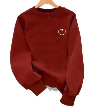 American Style Loose round Neck Printed Sweatshirt Women's plus Size Spring Autumn New Style Comfortable Outerwear Top