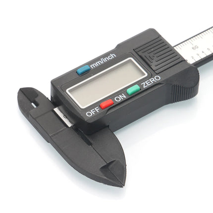 100mm 4" Measuring Tool Mini Digital Caliper Vernier Calipers LCD Display Electronic Carbon Fiber Gauge Micrometer