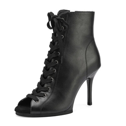 Women Black High Heels Trend  Stilettos Jazz Dance Woman Shoes Latin Dancing Street Sexy Stilettos Booties Plus Size
