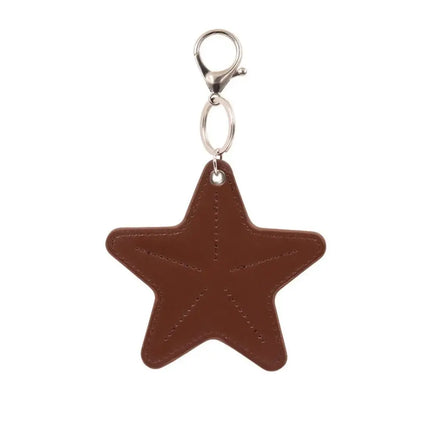 Cute Hanger Pentagram Star Keychain DIY Multi Functional Bag Charm Korean Creative Glasses Storage Clip Bag Pendant